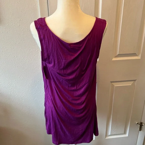 *Coldwater Creek Hi Low Purple top - Picture 2 of 11